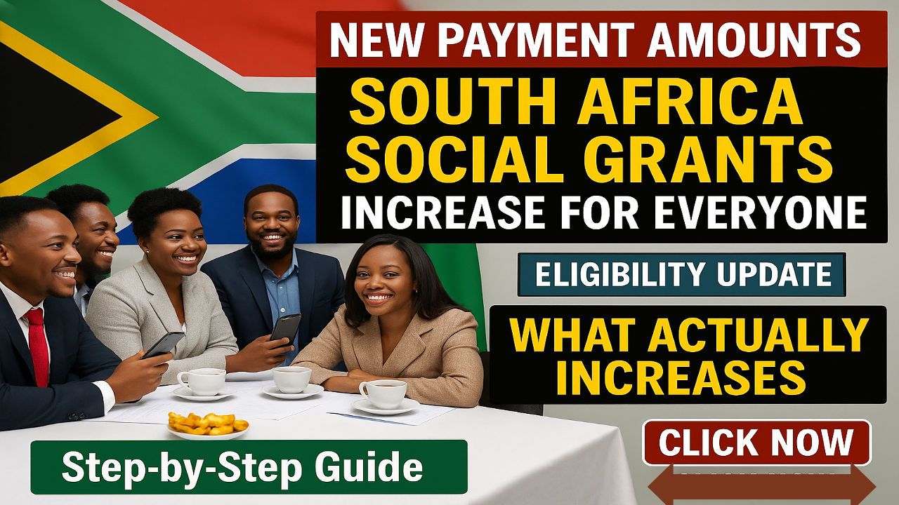 South Africa Social Grants Increase (October 2025): New Amounts, Grant-in-Aid R560, Dates & Eligibility