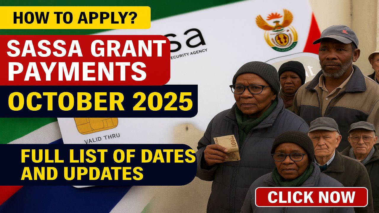 SASSA Grant Payments - October 2025: Full Dates, New Amounts, Postbank Transition, and Fraud-Prevention Updates