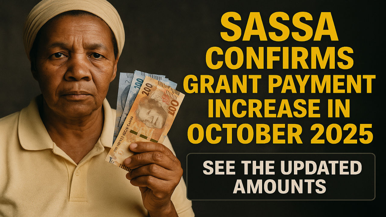 SASSA Confirms Grant Payment Increase in October 2025: Updated Amounts, Dates, and What It Means