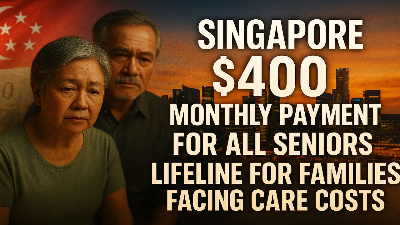 Singapore $400 Monthly Payment for All Seniors, Lifeline for Families Facing Care Costs