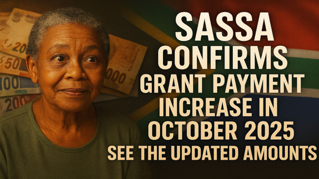 SASSA Confirms Grant Payment Increase in October 2025: Updated Amounts, Dates, and What It Means