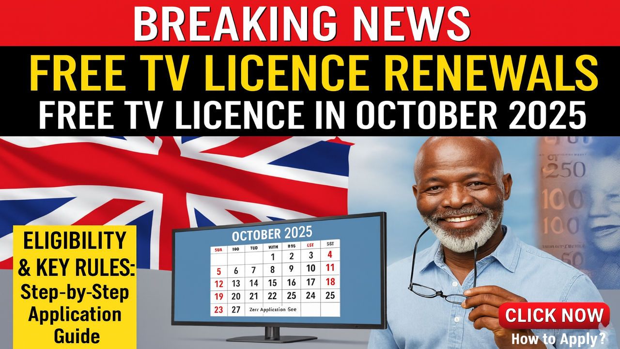 Free TV Licence in October 2025 - Eligibility, How to Apply, Renewals, and Key Rules
