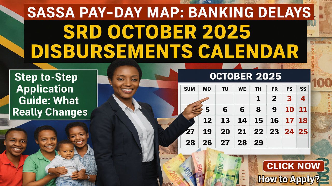 SRD October 2025 Disbursements Calendar: SASSA Pay-Day Map, Banking Delays, and Errors to Avoid