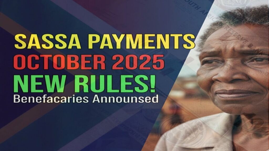 SASSA Payment Dates for October 2025: Updated Amounts, New Rules, and How to Get Paid