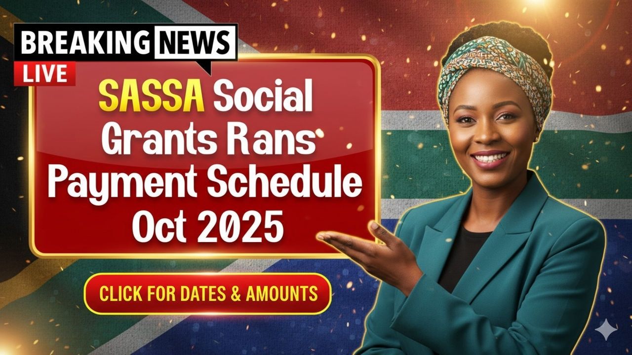 SASSA Social Grants Payment Schedule – October 2025: Exact Payout Dates, Confirmed Amounts, Eligibility, and Key Tips