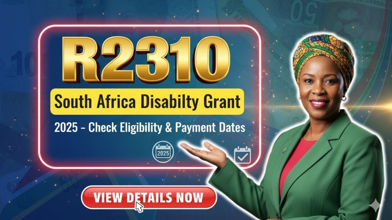R2,310–R2,320 South Africa Disability Grant (2025): Eligibility, Means Test, October Payout Date, and How to Apply